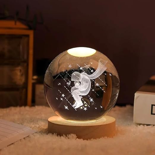 3D Star Prince Crystal Ball Night Lamp